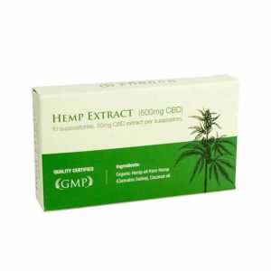 Endoca: Hemp CBD Suppository 50mg CBD (10 Capsules)